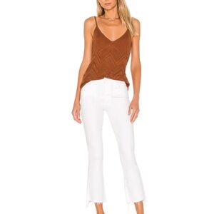 Mother Crop Step Fray Jeans